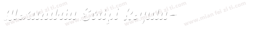 Alexandria Script Regula字体转换